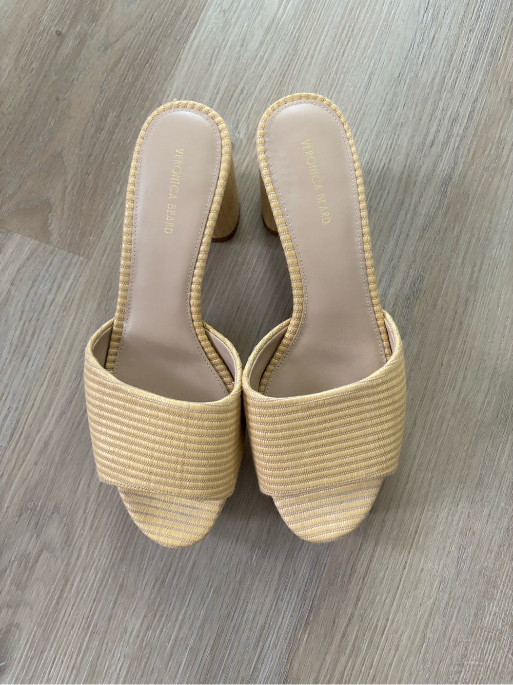 Veronica Beard Dali Platform Natural Raffia Sandals